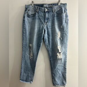 Gap the sexy boyfriend fit distressed jeans
